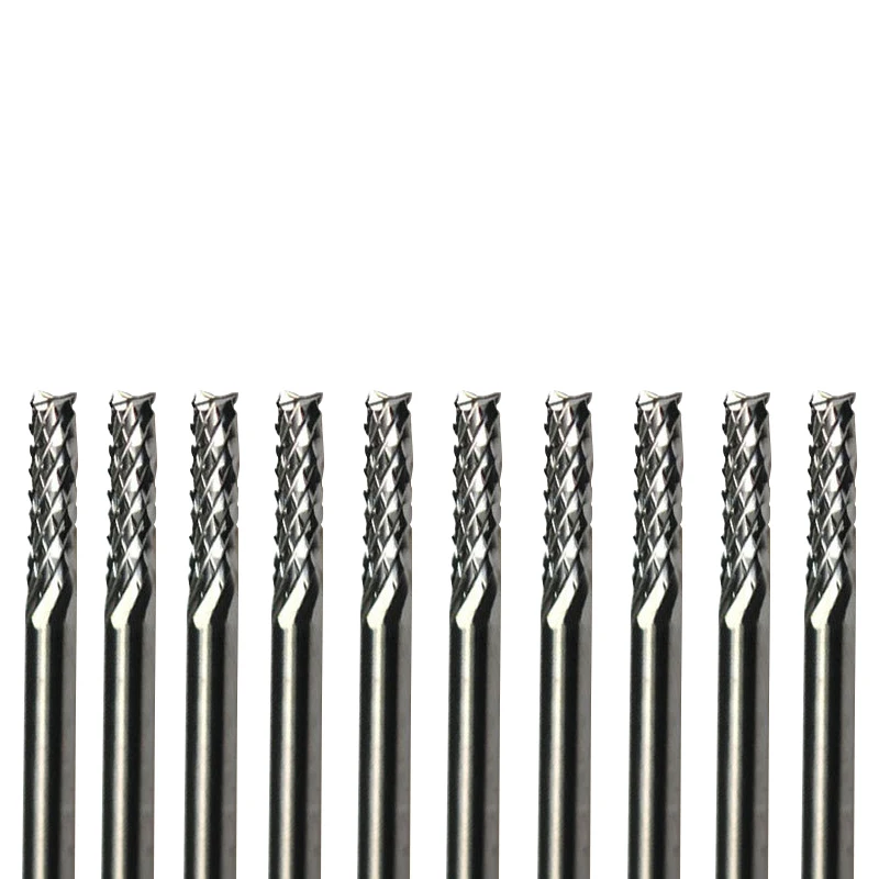 

10pcs Carbide PCB CNC Engraving Bits End Milling Cutter cutting drill hole endmill - 3.0mm Diameter # ST3.3.012