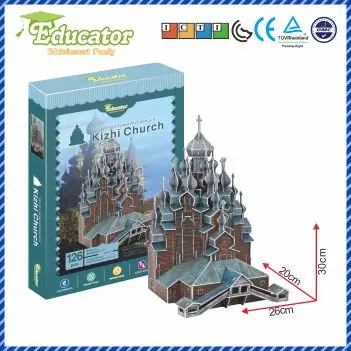 

New Model 3D Puzzle Educator 3D puzzle Buliding model Kizhi church Russia DIY model