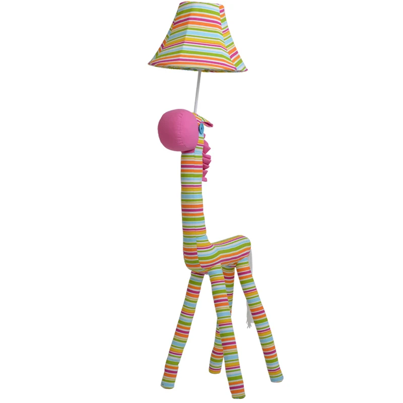 creative Lovely modern fabric rainbow horse floor lamp romantic Kid's Study Room floor lamp cute children bedroom floor lights