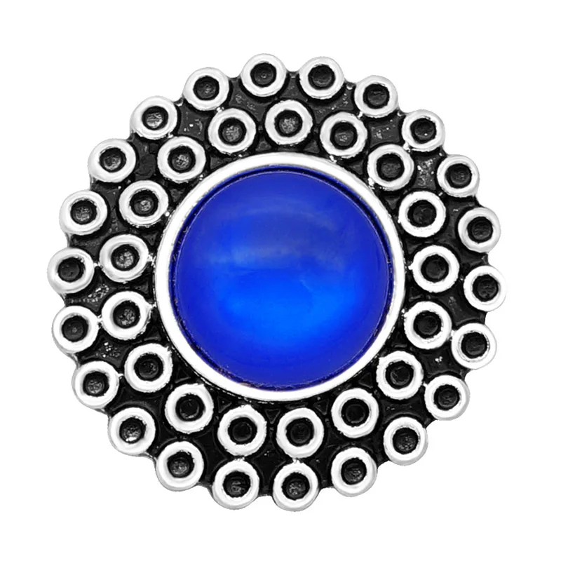 New KZ3056 Beauty Charm Round Small circles Cat eye Metal 18MM snap buttons for DIY snap jewelry