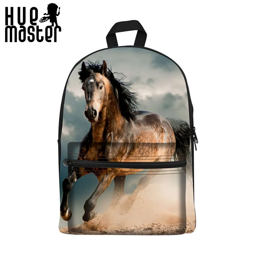 Backpack For Teen Fashion Cool Horse Backpack  3D Custom Print School Backpacks School Bags For Boys Girls rucksack mochila