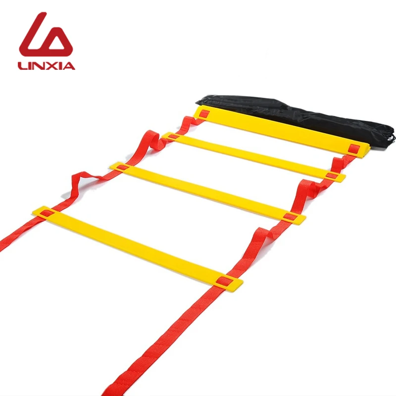 

2023 Soccer Ball Training Ladders 5 Style 6/8/10/12/20 Rung Nylon Straps Football Ball Ladder Equipment Agility Speed Ladder