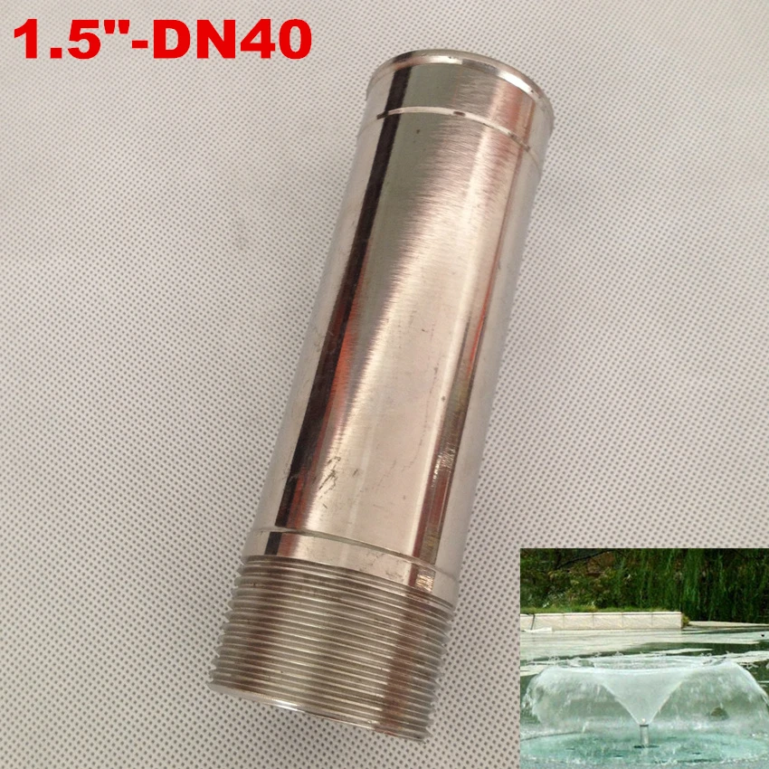 

1.5" DN40 Stainless Steel Trumpet Flower Style Fountain Nozzle Garden Pond Fountain