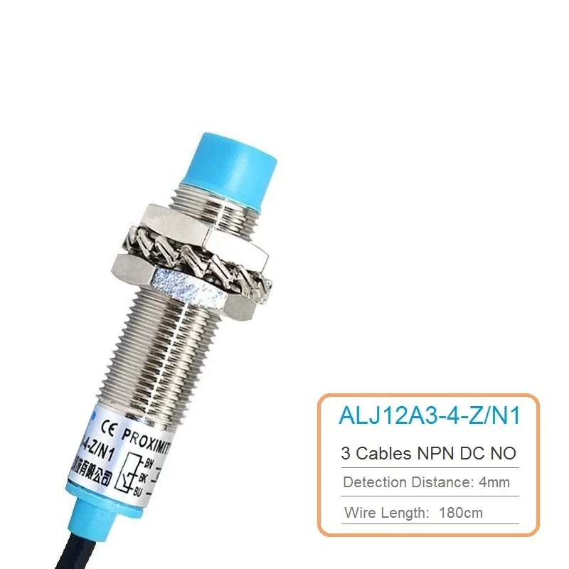 

Индуктивный датчик приближения M12, реле освещенности/N1, 3 кабеля, NPN DC, без переключателя обнаружения