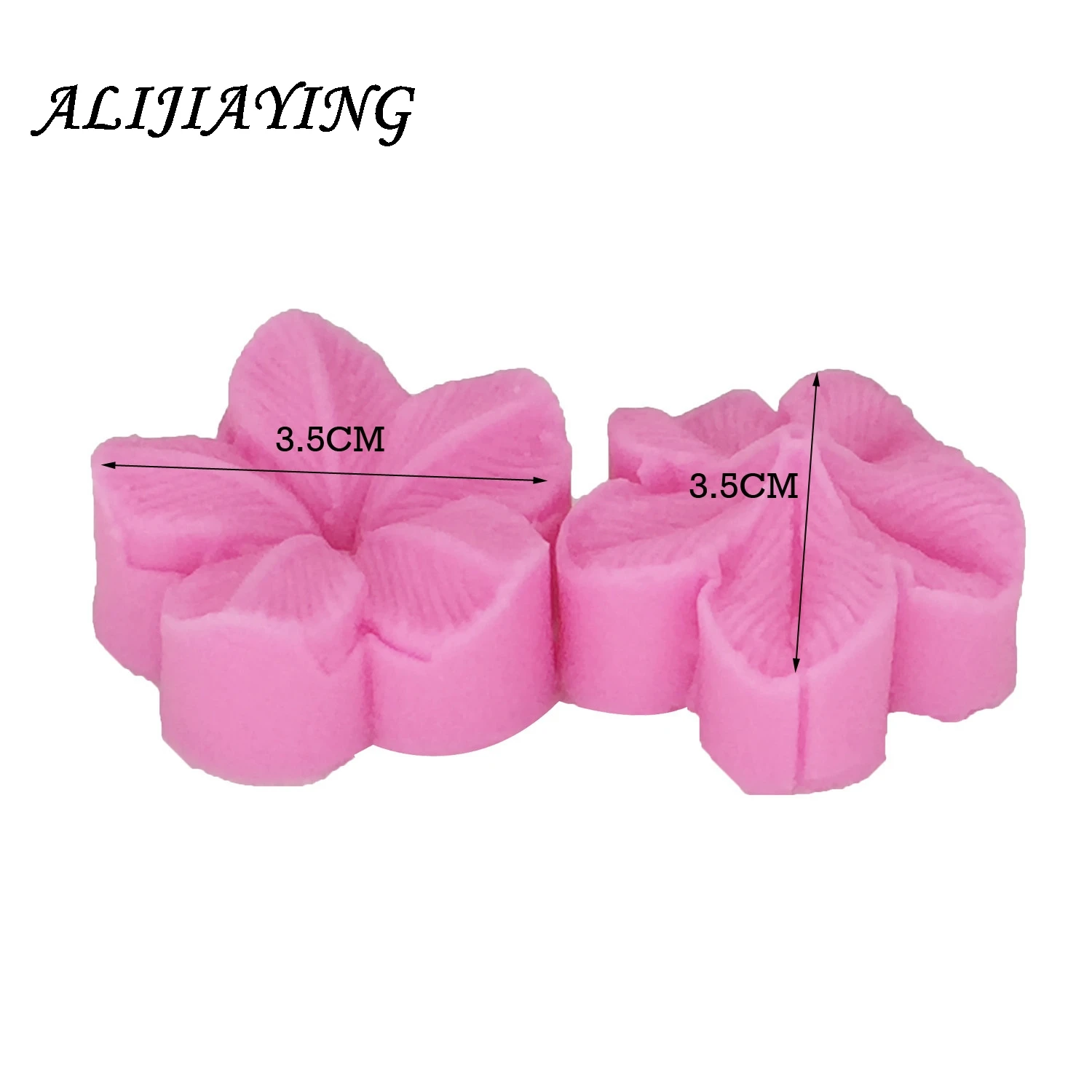 2Pcs/set Rose clamping cooking tools Plum blossom flower Silicone Fondant Mold DIY Cake Decorating tool Super Sculpey D0849