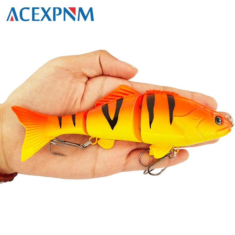 Hard Fishing Wobblers 3 Segments Fishing Lures Multi Jointed Swimbait 50g Hard Bait Fishing Tackle For Bass Lifelike Crankbait