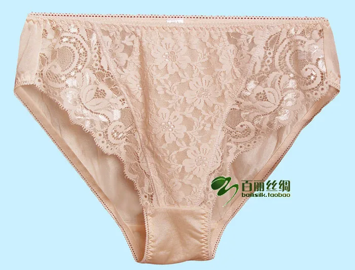 

Low hit 100% antibacterial breathable super sexy mulberry silk waist female underwear silk shorts briefs