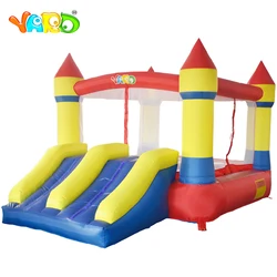 Trampolín inflable para niños, casa de rebote con soplador, Castillo de salto, 3,7x2,6x2,1 M, regalo de cumpleaños, recuerdo de fiesta