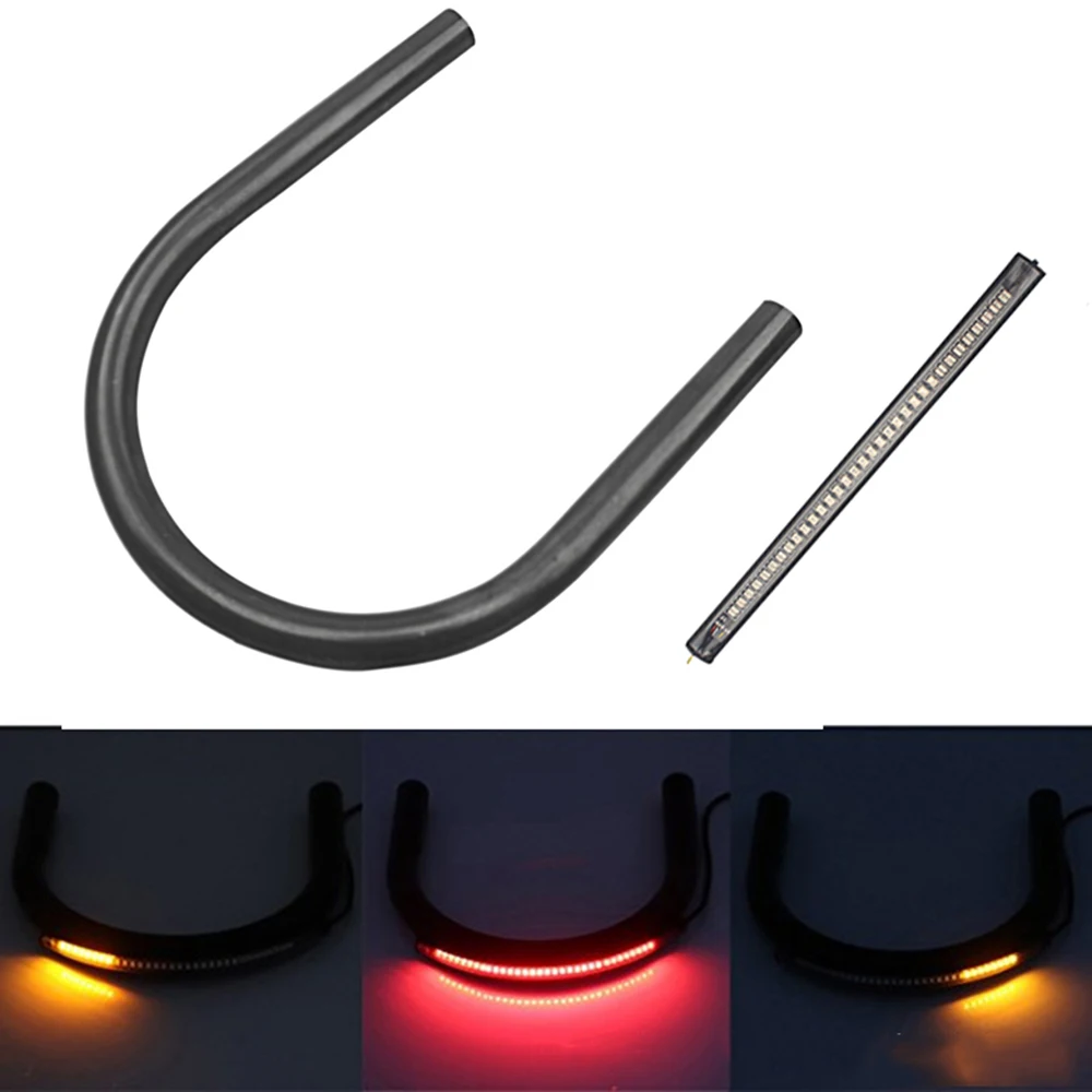 Cafe Racer LED Taillight Seat Frame Hoop  7/8