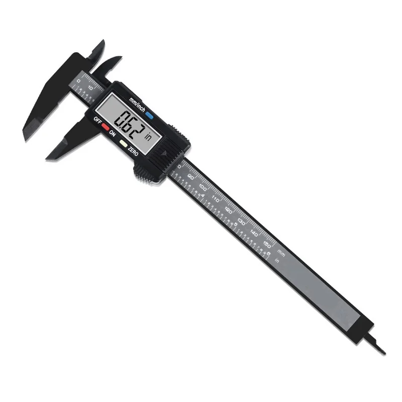 100mm 150mm Electronic Digital Caliper 6 Inch Carbon Fiber Vernier Caliper Gauge Micrometer Measuring Tool Digital Ruler