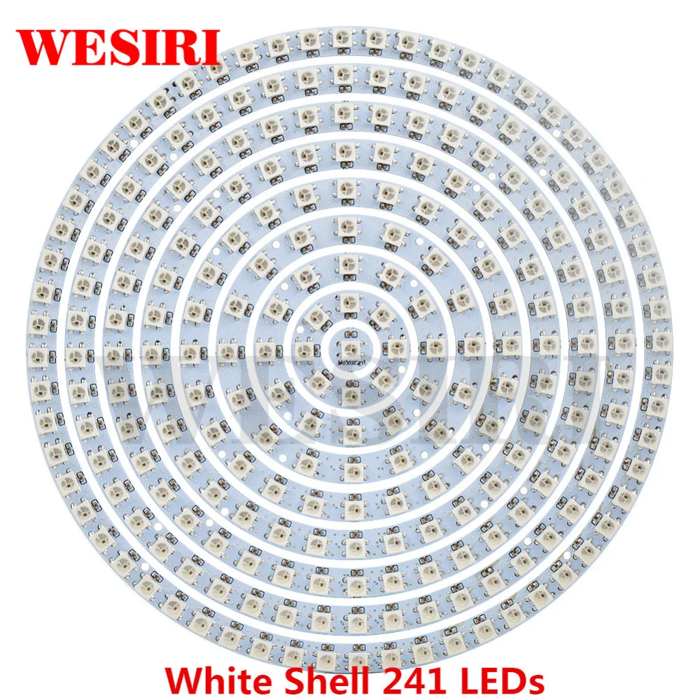 WESIRI WS2812B DIY LED حلقة 1 8 12 16 24 32 40 48 60 93 241 بت المصابيح WS2812B SK6812 5050 المدمج في RGB عنونة DC5V LED حلقة #2