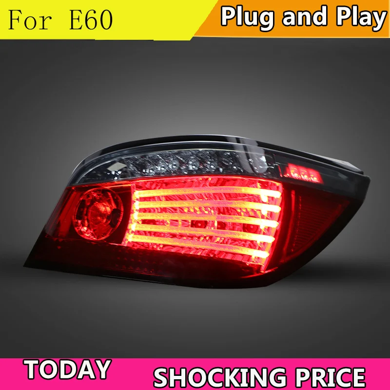 doxa car styling For BMW E60 taillight assembly 2004-2010 for i520 523 525 530 rear lights dedicated led taillight light with