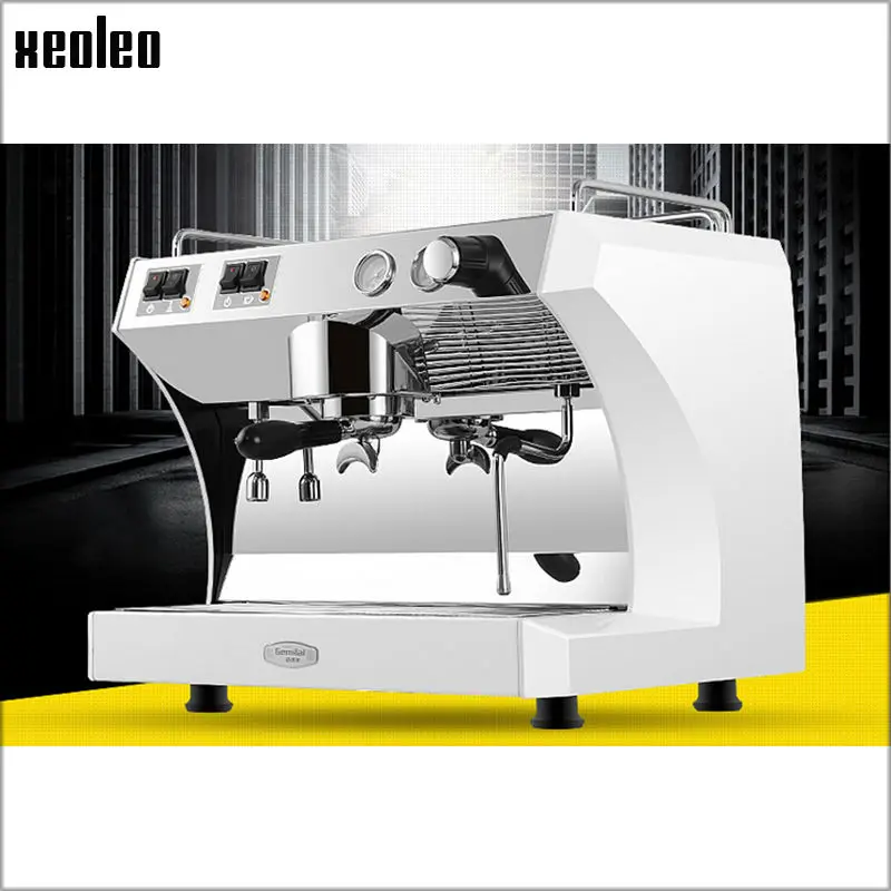 Xeoleo Commercial Semi Automatic Coffee machine 220V Espresso machine Espresso Coffee Maker Stainless steel Coffee machine