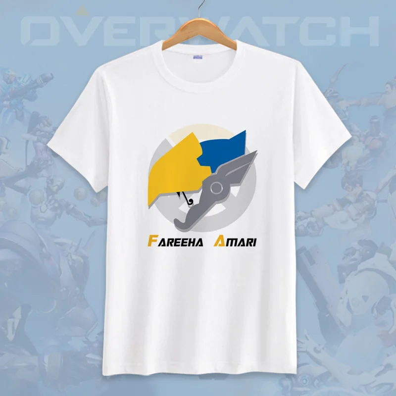 أنيمي لعبة overwatch ثلاثية الأبعاد تي شيرت مطبوع OW D.VA/Tracer/76/Angel جميع أبطال تأثيري تي شيرت الصيف بلايز المحملة عادية قصيرة الأكمام