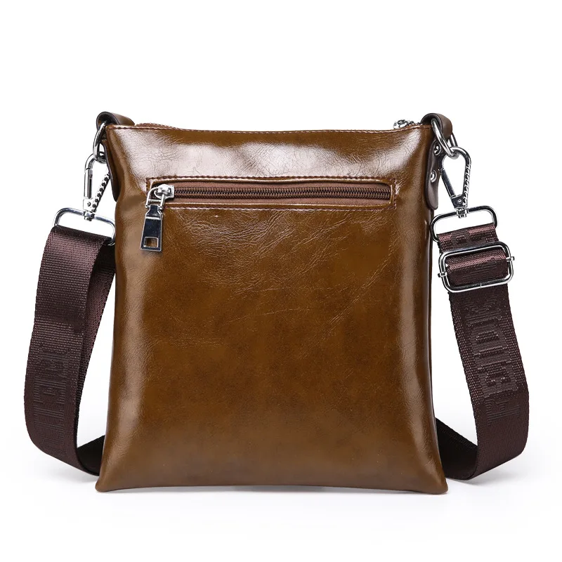 Hot Selling High Quality PU leather messenger bag fashion men\'s shoulder bag casual briefcase waterproof Crossbody bag ZX-002.