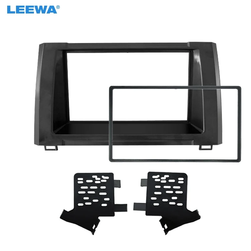 

LEEWA Car Refitting DVD 2Din Dash Panel Fascia Frame For Toyota Tundra 2014+ Audio Stereo Facia Trim Installation Kit #CA4882