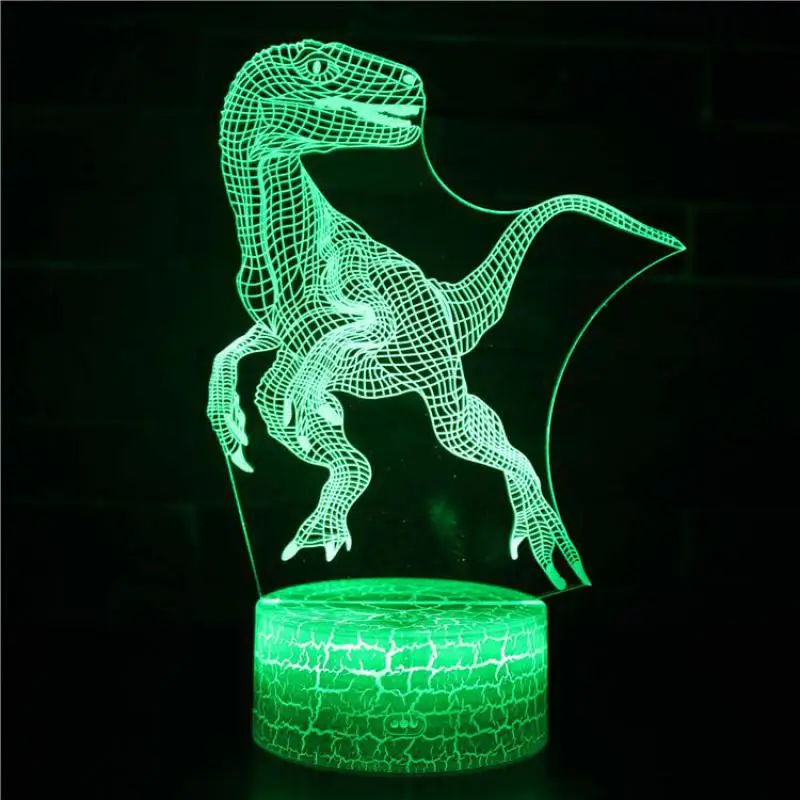 Luces decorativas de Navidad para parque de dinosaurios, bombillas de lámpara 3d Led Ac 12v Abs, Aa, iluminación de vacaciones, decoración de fiesta, novedad