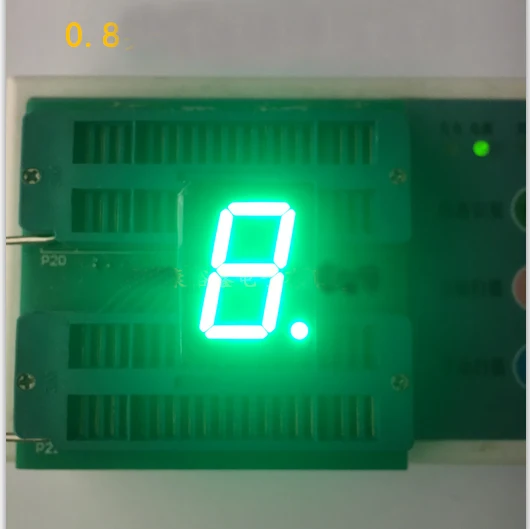 Gratis Schip 100Pc Gemeenschappelijke Anode 0.8Inch Digitale Buis 1 Bit Digitale Buis Display Groen (Smaragd) Digitale Led Buis Fabriek Direct