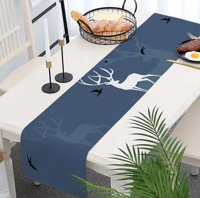 Nordic deer simple modern table cloth TV cabinet coffee table table flag tablecloth cover towel table flag bedside scarf