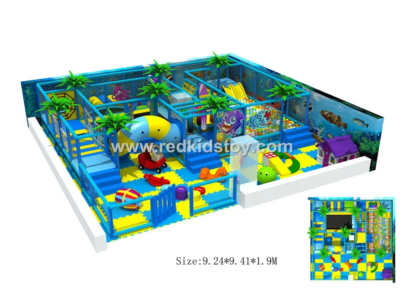 Instalación de juegos en interiores para niños Certificado CE Plaza De Juegos Equipo de juego en interiores de alta calidad HZ-5516a