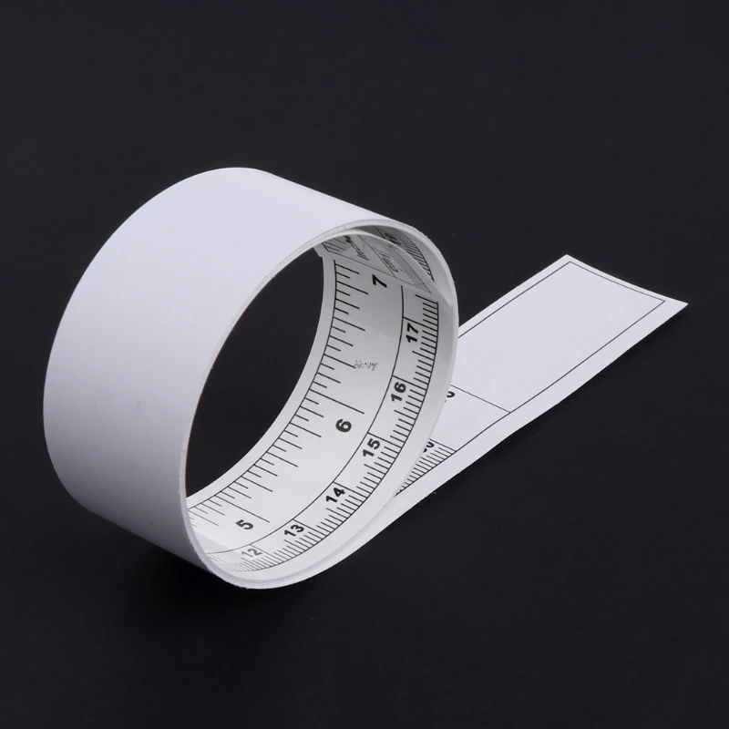 Self Adhesive Metric Measure Tape Vinyl Silver Rulers For Sewing Machine Sticker