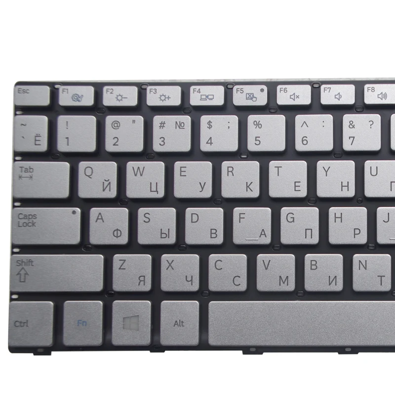 Russia New Keyboard FOR Samsung 730U3E NP730U3E 740U3E NP740U3E RU laptop keyboard Backlight Silver