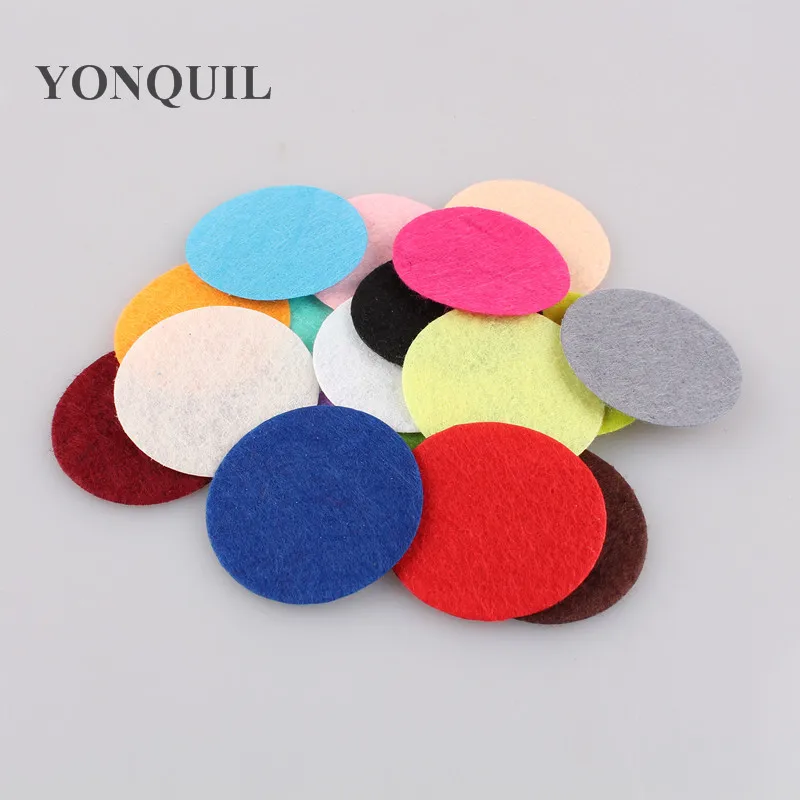 2/3/4/8Cm Select Round Felt Fabric Pads DIY Eco-friendly Home Decor Accessory Patches Circle Felt Pads Fabric Flower Accessories