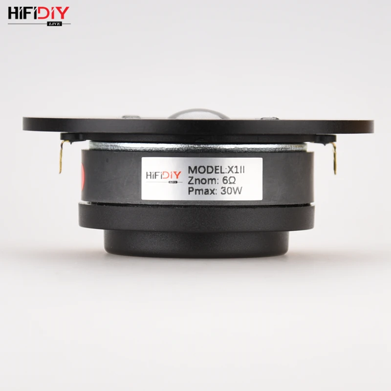 HIFIDIY LIVE  X1II 4 inch 4.5 Tweeter Speaker Unit aluminum panel  transparent Silk membrane 6OHM30W Treble Loudspeaker 94~120mm