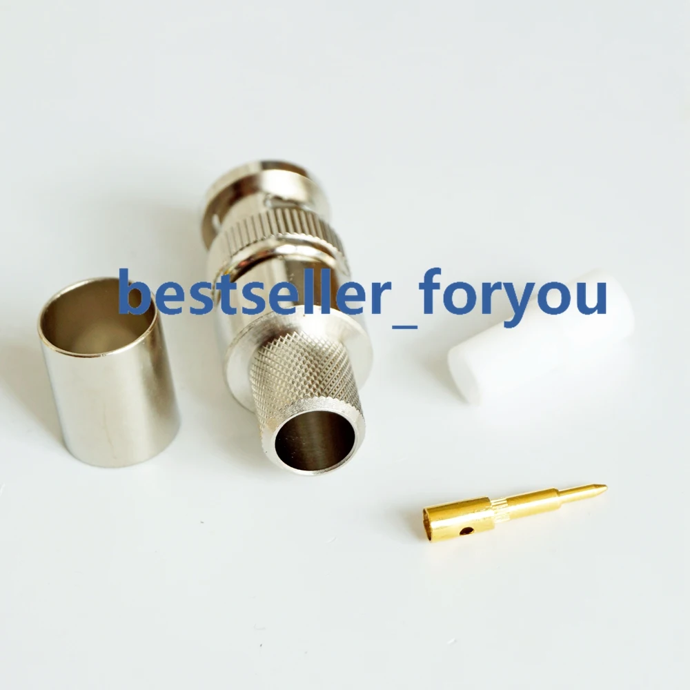 BNC male Q9 plug crimp for RG8 RG213 LMR400 RG214 cable straight RF Connector