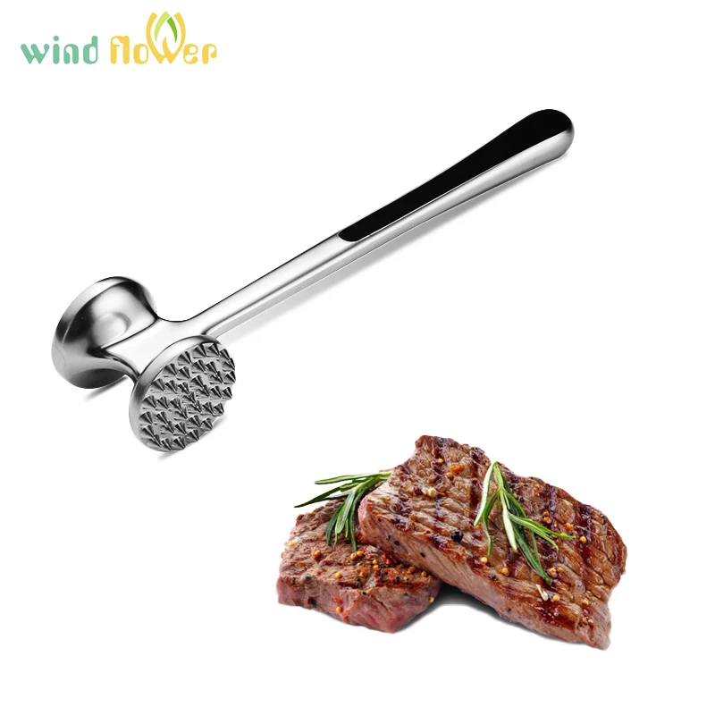 

Wind flower Stainless Steel Steak Meat Tenderizers & Pounders Hammer Knock-sided For Steak Pork Kitchen Tools