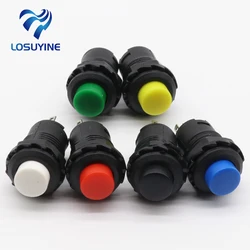 10pcs Red Green Yellow black white Blue 12MM Self Return Momentary Push Button Switch