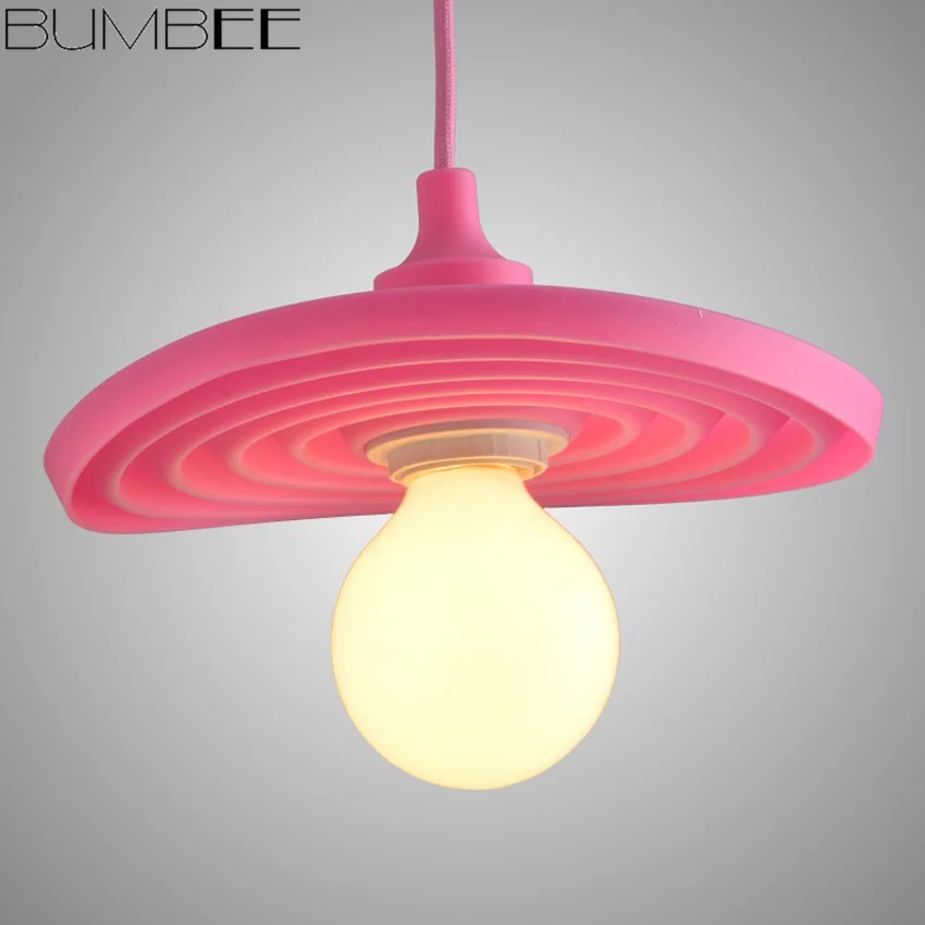 Imagem -04 - Criativo Colorido Silicone Pingente Luzes Lâmpada E27 Decoração de Casa Iluminação para Sala Estar Quarto Pendurado Hanglamp