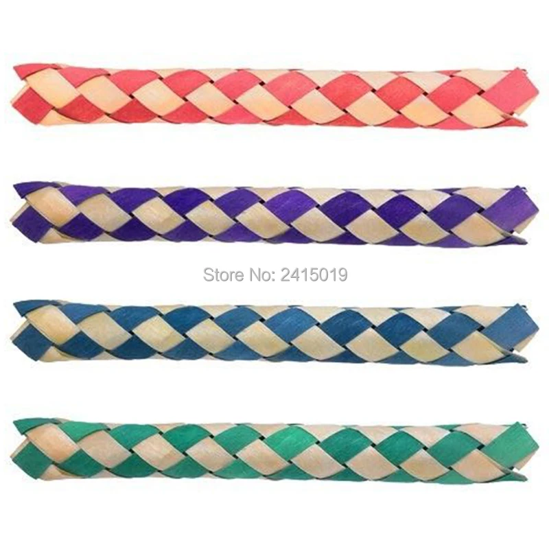 Free ship 24pc cheap Chinese finger trap magic trick joke toys party favors gifts loot bag fillers give away