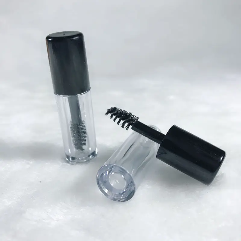 0.8ml Empty Mascara Tube Eyelash Cream Vial/Liquid Bottle Sample Cosmetic Container with Leakproof Inner Black Cap F116