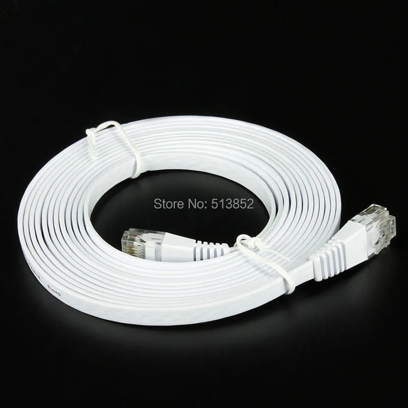 CAT6 Lan Cable Copper Ultra-thin Flat Ethernet Network LAN Cable 3m PC RJ45 Port Computer Cord for PS3 XBOX GAME for PC Cable
