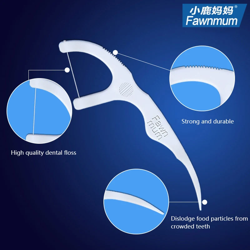 Зубная нить для отбеливания зубов FAWN MUM, зубная нить 100 штук, зубная нить, палочка s с зубной нитью, зубная нить для чистки зубов
