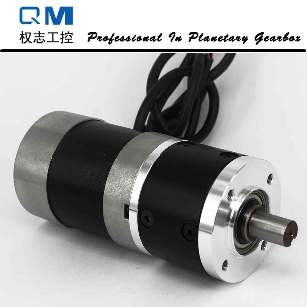 

Nema 23 100W 24V Gear Brushless DC BLDC Motor With Planetary Reduction Gearbox Ratio 4:1