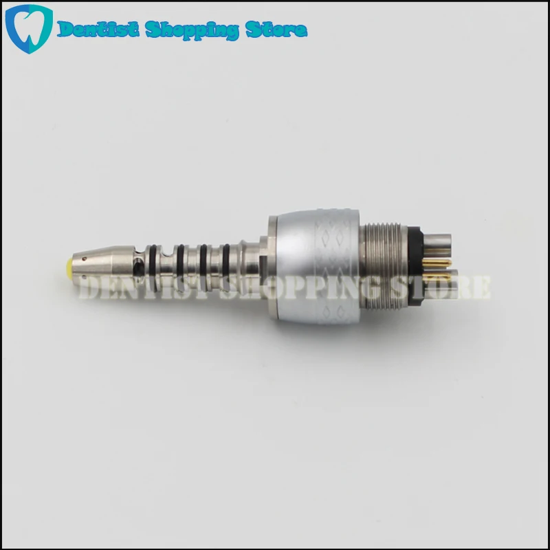 ทันตกรรม LED Fiber Optic Quick Coupler 6 หลุมข้อต่ออะแดปเตอร์ Universal fit สําหรับ KAVO Handpiece ความเร็วสูง