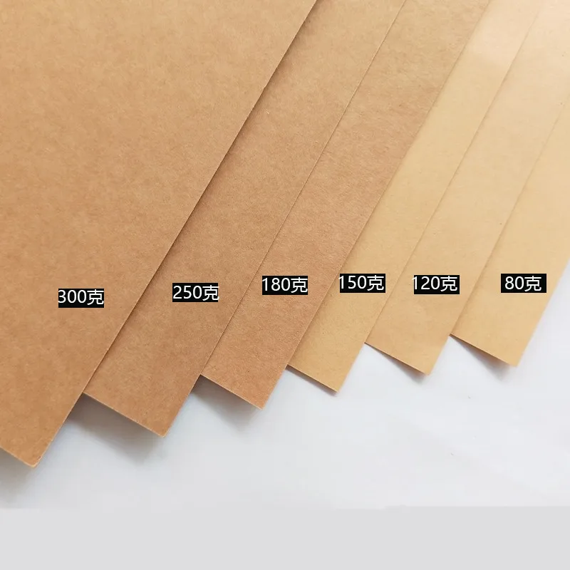 50pcs/lot A3 A5 A4 kraft paper brown paper craft thick board cardboard card paper DIY card making paper 80g 120g 150g 200g 250g