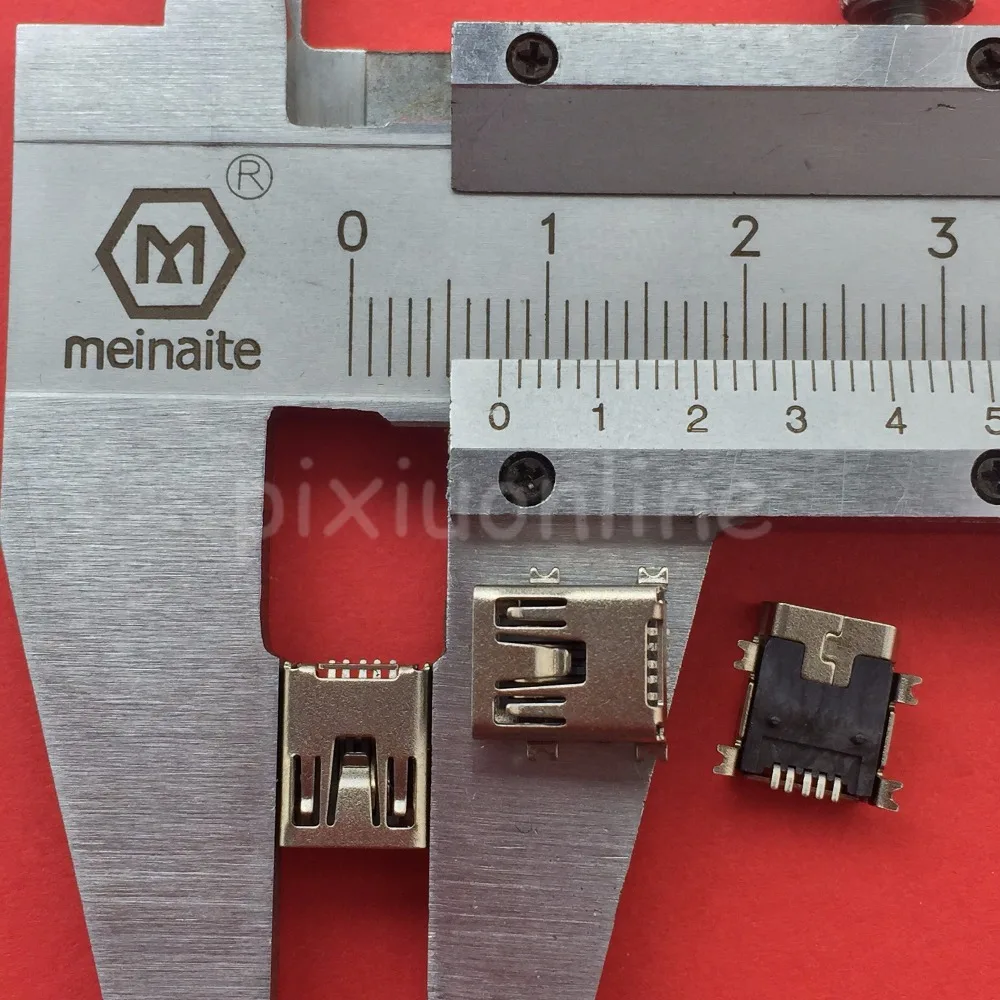 10pcs G34 Mini USB 5pin Female Socket Connector 4foot for Tail Charging Mobile Phone