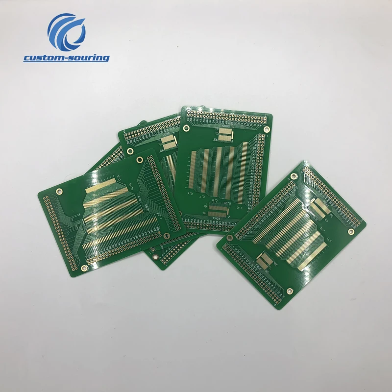 Free shipping 5pc Universal PCB board 50P 0.5 0.6 0.7 0.8 0.85 0.75 0.9 1.27 pitch LCM TFT LCD Transfer test board