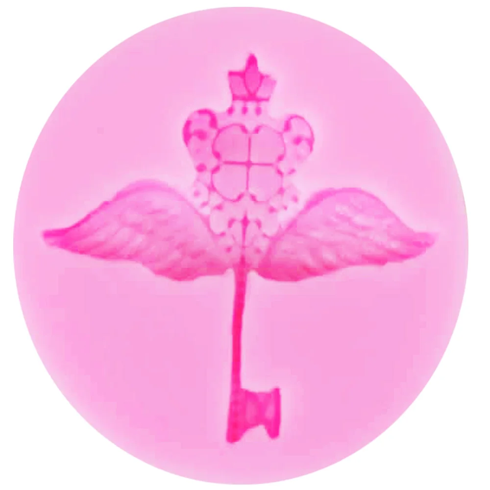 C134 Angel Wing /Key Silicon Molds For Cookie Baking Fondant 3d Pastry Moulds Wedding Decorations Silicone Kitchen Accessories