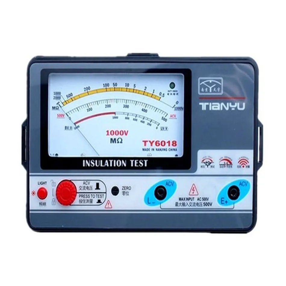 1000V Insulation Resistance meter analog INSULATION TESTER  0.5-2000M