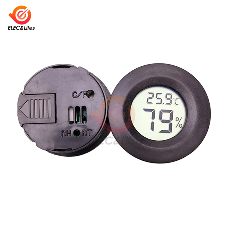 6 Colors Mini LCD Digital thermometer Hygrometer Detector Convenient Indoor Outdoor thermograph Car Temperature Humidity Meter