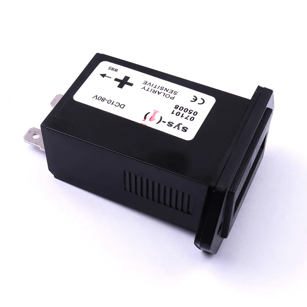 High Quality 1PCS SYS-1 DC10~80V 3W New Inductive Digital Hour Meter Waterproof Tracking Time For Boats Cars Trucks Tractors