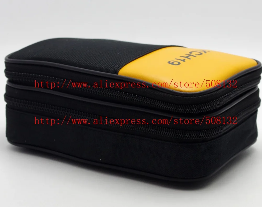 KCH19 Double Layer Zipper Carrying Case / Bag use for HIOKI SANWA UNI-T Kyoritsu CEM HYELEC Victor multimeter MULTI meter