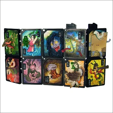 

10PCS/SET Japan Monsters figure toy three-dimensional display screens