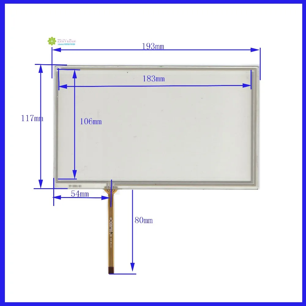

ZhiYuSun 7-дюймовый 193 мм * 117 мм TP-2661 4-проводной резистивный сенсорный экран дигитайзер сенсорный датчик для GPS автомобиля это совместимо