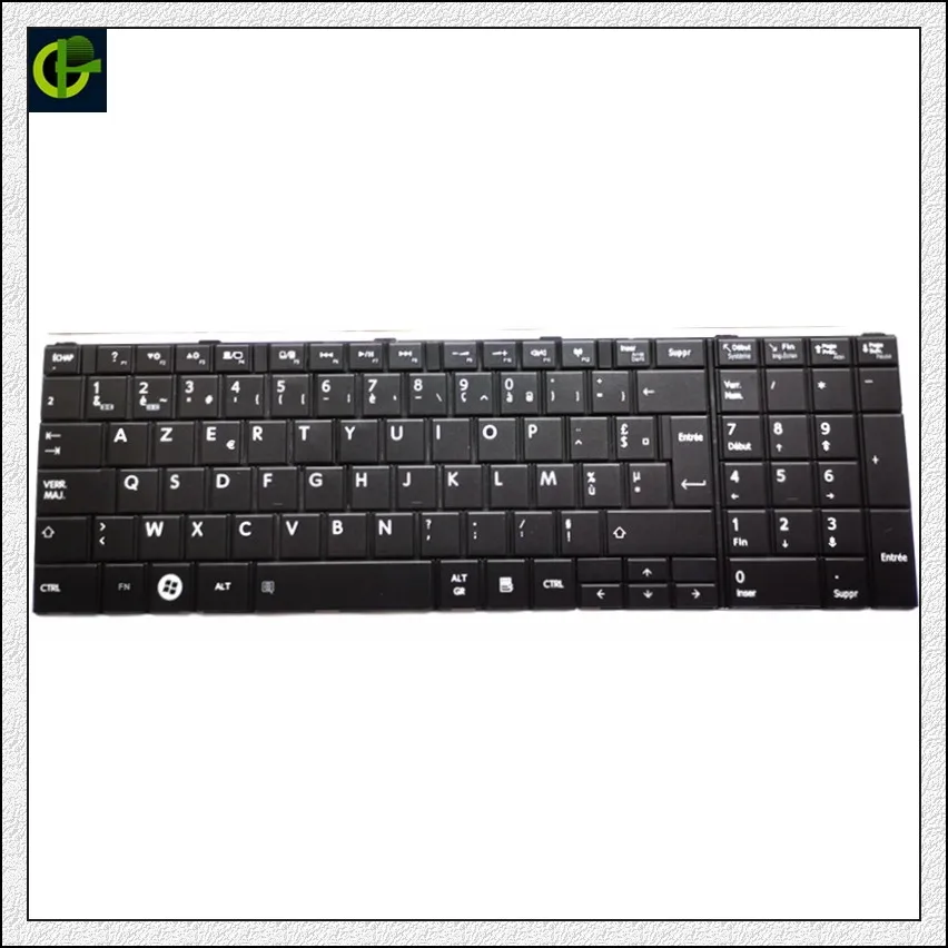 

French Keyboard For TOSHIBA 9Z.N7USV.N0F NSK-TVNSV 6037B0083213 C870-191 C870-193 C870-199 C870-19F Black FR AZERTY