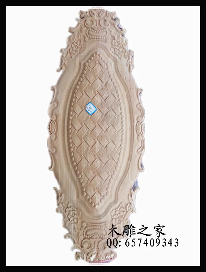 The new Dongyang wood door flower floral applique European wallflower flower decoration materials and furniture